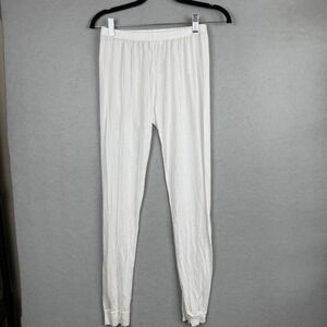 Terramar Thermasilk Silk Base Layer Long Underwear Pajama Pants Sz M *flaw
